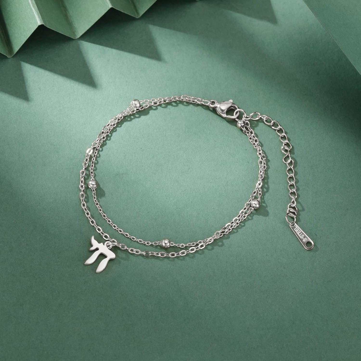 LIKGREAT Hebrew Chai Bracelet Jewish Life Symbol Bracelet Jewish Religious Protection Amulet Jewellery for Women - Image 3