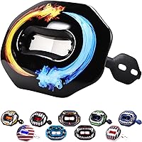 Vista 13 de Oral Mart Protector bucal de fútbol con diseño 3D LipFit para niños, protector bucal de fútbol juvenil (sin hervir) de ajuste instantáneo fresco