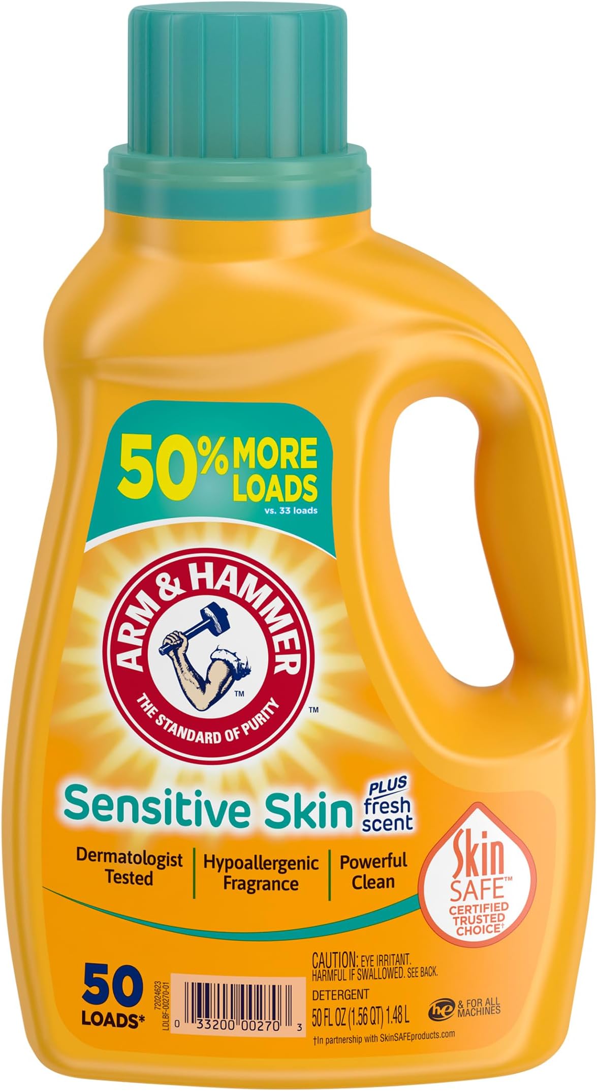 Arm & Hammer, Liquid Detergent Sensitive Skin Plus Fresh
