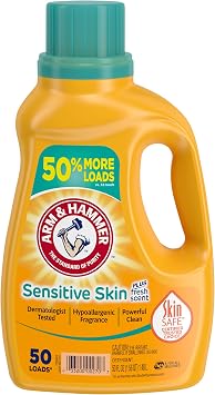 Arm & Hammer, Liquid Detergent Sensitive Skin Plus Fresh Scent, 50 Fl Oz