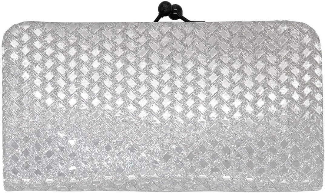 Isha creation 3D Bricks Checks design PU-LEATHER Shining & Glittering material Hand Wallet Clutch for women