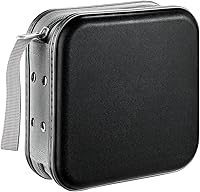 Vista 19 de Funda de CD/DVD de capacidad para 48 unidades, soporte portátil para CD, azul