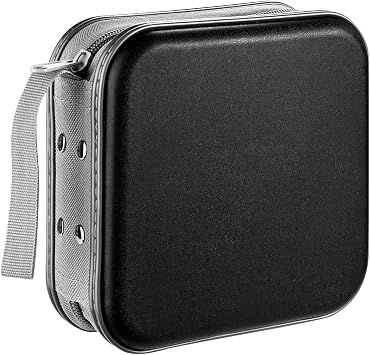 LIOVODE CD Wallet, 48 Capacity Blu-ray Media CD Holder Organizer for Car