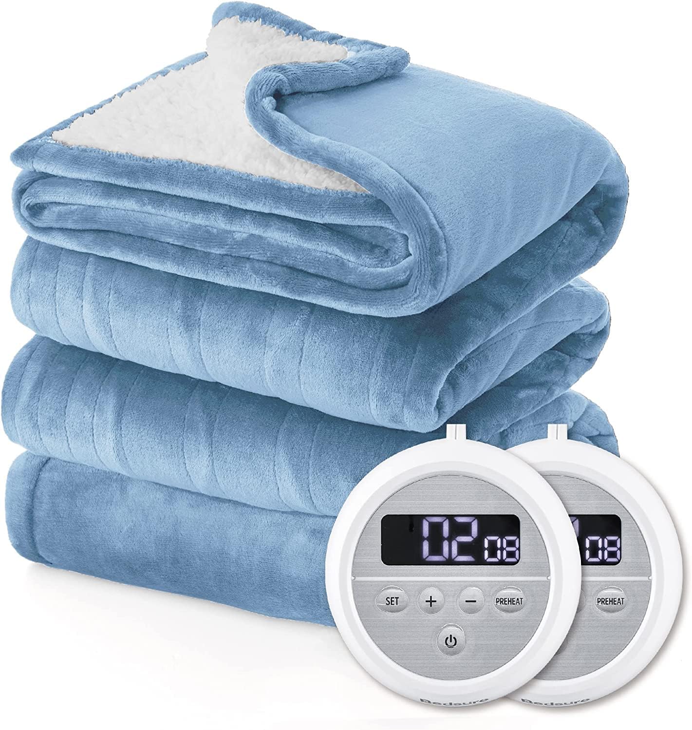 CENUHE Electric Blanket Flannel Sherpa Heating Blanket