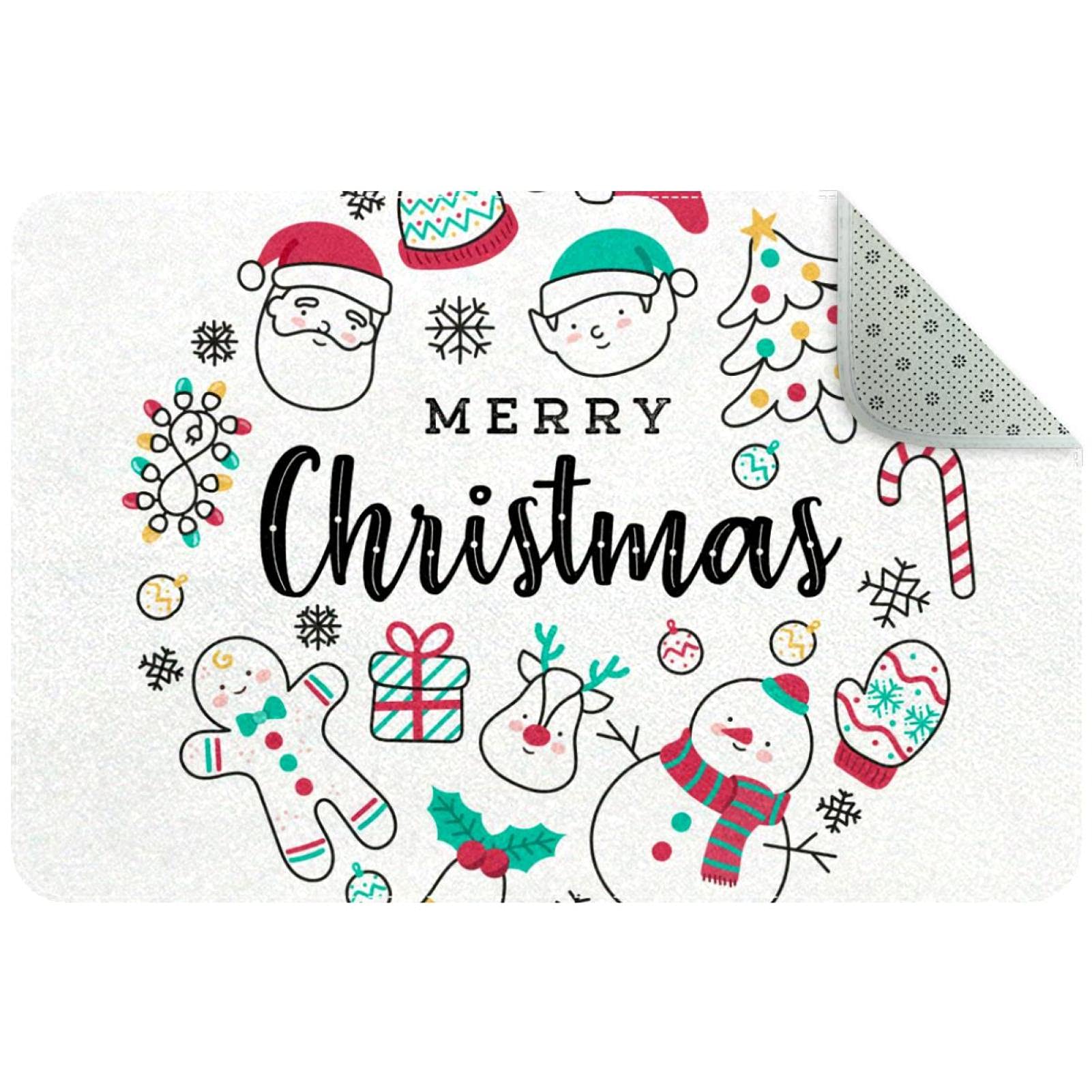 Tapis de porte d'entrée Merry Christmas pour accueillir vos invités en hiver