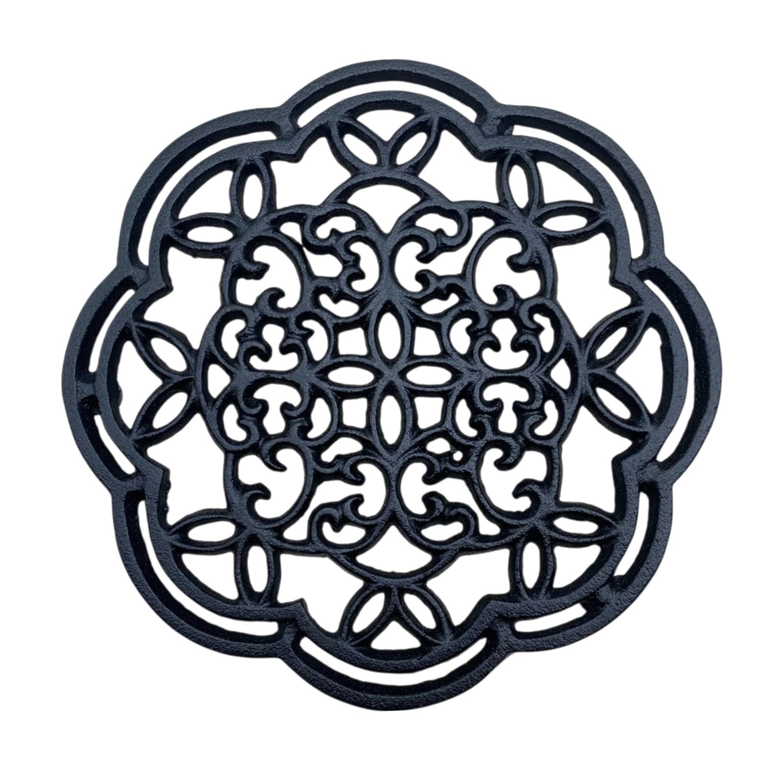 Lunari Pot Holder, Cast Iron, Non-slip, Pot Holder, Interior Decor, Iron, Kitchen, Miscellaneous Goods, Nordic Style, Heat Resistant, Antique Style, Flower