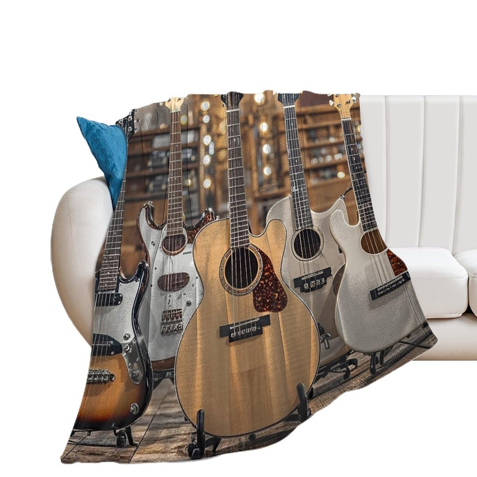 Couverture en flanelle super douce 150x200 cm pour lit et canapé