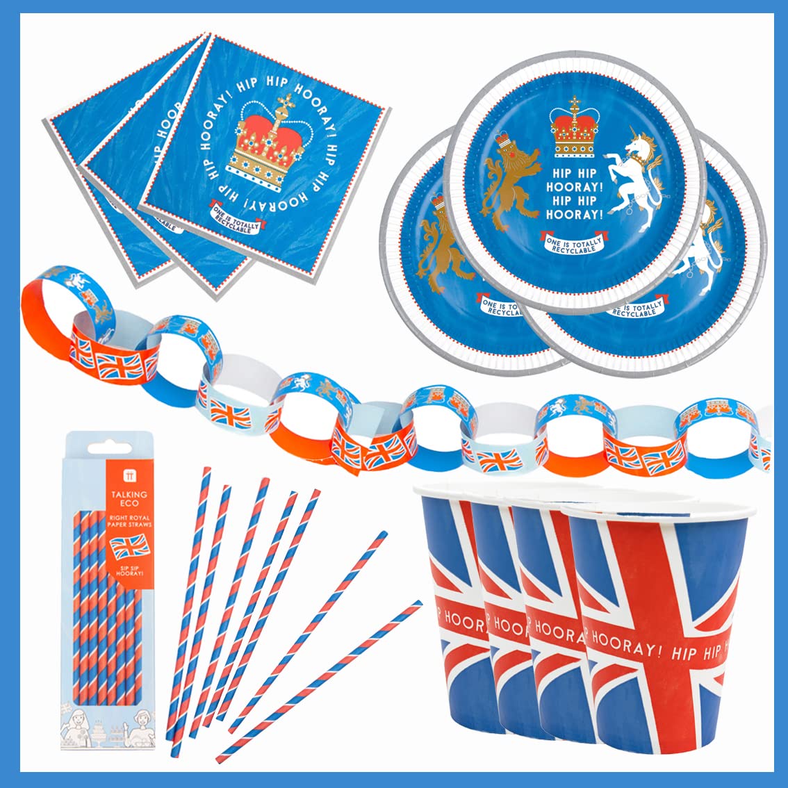Buy King' Charles Coronation Party Decorations, Royal Bundle Includes