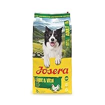 JOSERA Adult Light & Vital Pollo (1 x 12,5 kg), cibo secco di alta qualità per cani adulti, con pisello, poco grasso e molte proteine per il controllo del peso, facile da digerire, senza frumento