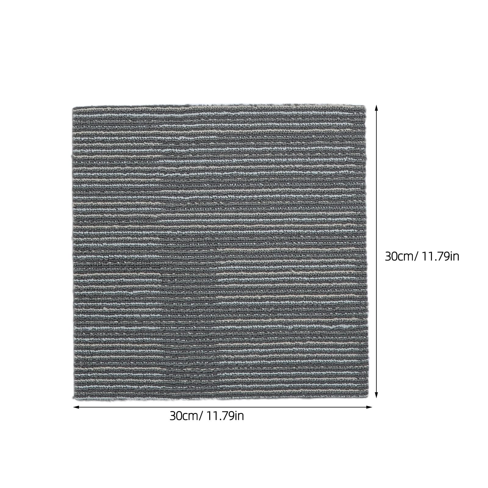 Lot de 6 tapis de sol autocollants - Tapis ignifugés carrés de 30 cm - Design prédécoupé auto-adhésif pour revêtement de sol - de cheminée ultra-résistant