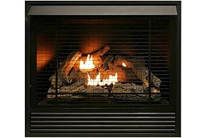 Duluth Forge Ventless Dual Fuel Gas Fireplace Insert with Blower