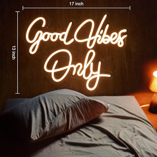 Miniatura 2 de Elección colorida sobre luces decorativas románticas de neón (Good Vibes)