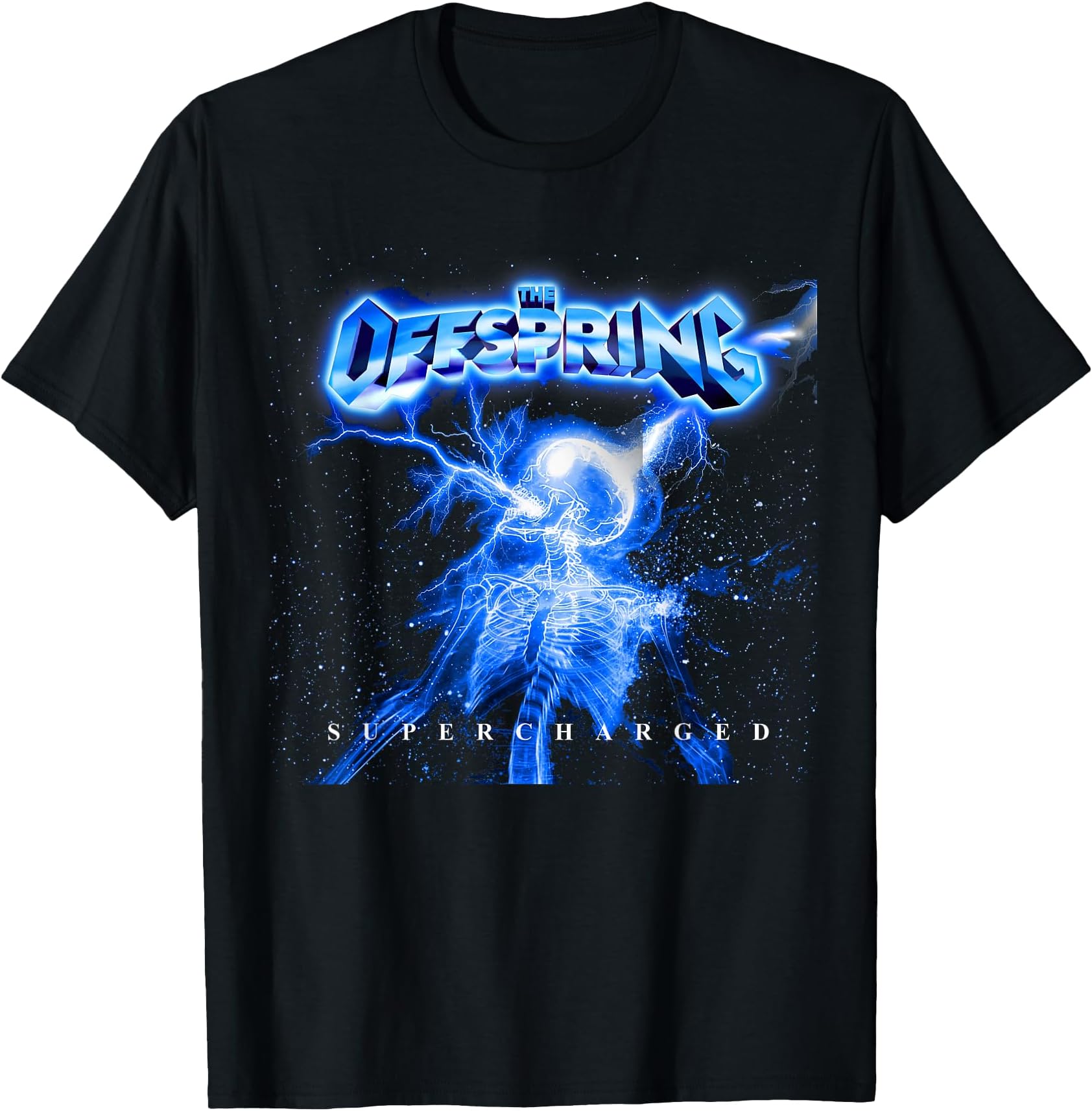 The OffspringSupercharged (Neon Blue) T-ShirtOEKO-TEX STANDARD 100