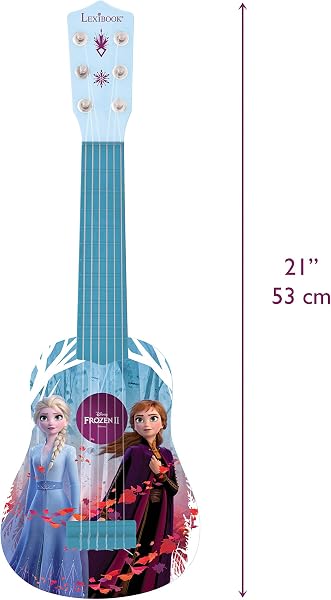 Lexibook, La Reine des Neiges, Ma première Guitare Acoustique, 6 Cordes en Nylon, 53 cm, Guide d'apprentissage Inclus, K200FZ - 3