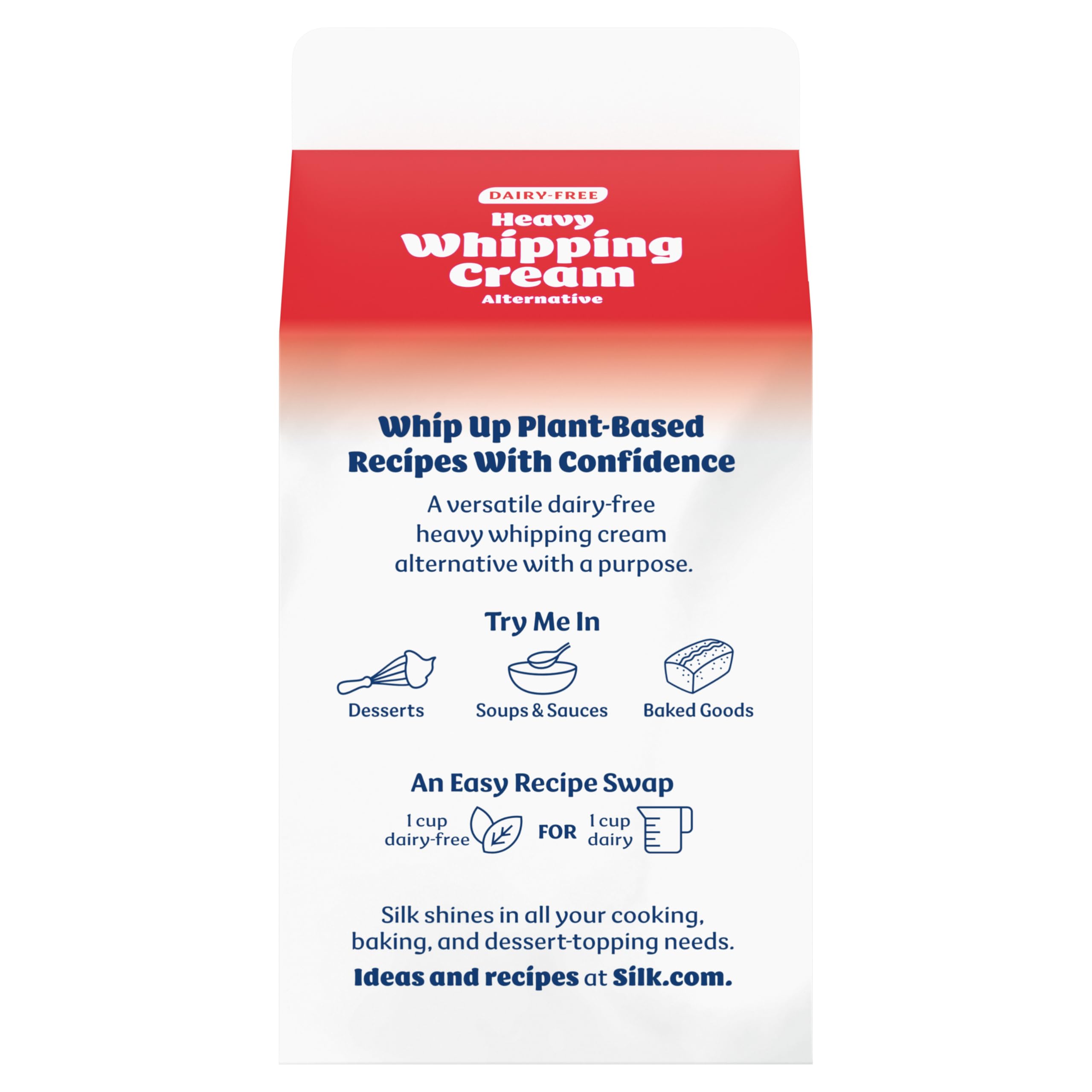 Silk Heavy Whipping Cream Alternative Smooth Lusciously Creamy Dairy Free and Gluten Free Vegan Heavy Whipping Cream Substitute — view 12