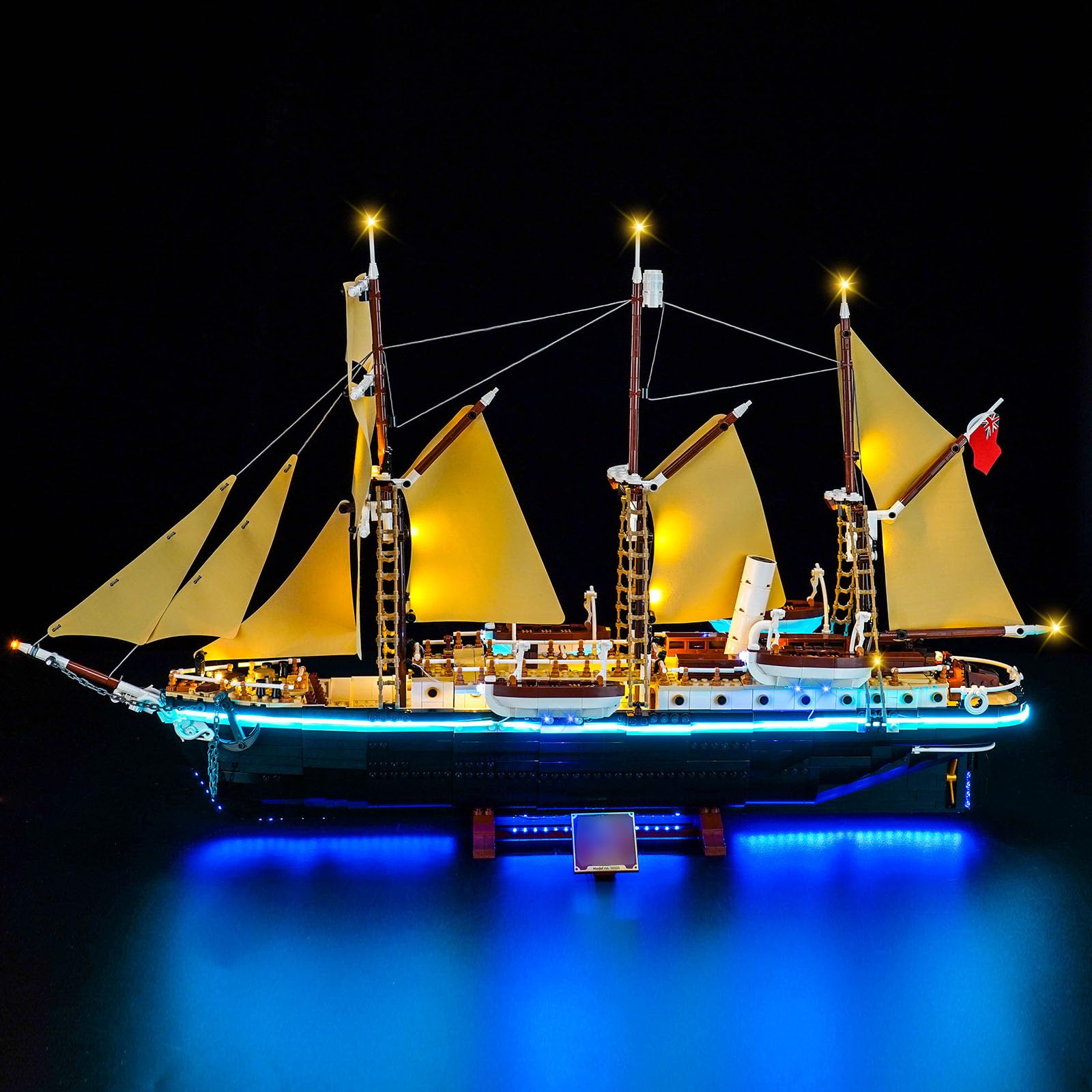Zestaw oświetleniowy z pilotem zdalnego sterowania, kompatybilny z Lego 10335 The Endurance (nie jest to model), zestaw oświetleniowy LED, kompatybilny z Endurance, kreatywna zabawka