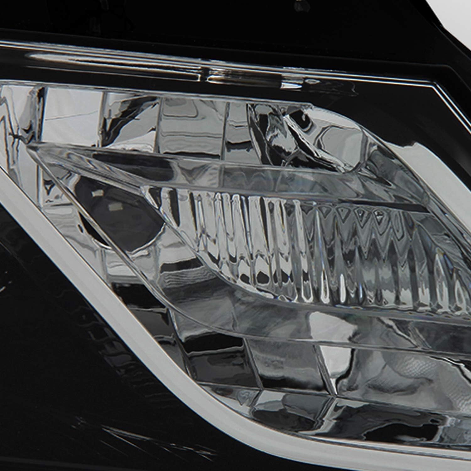 AKKON - Fits 2014 2015 2016 2017 2018 2019 2020 Chevy Impala [Halogen Style] Projector Black Headlight Passenger Right Side Headlamp