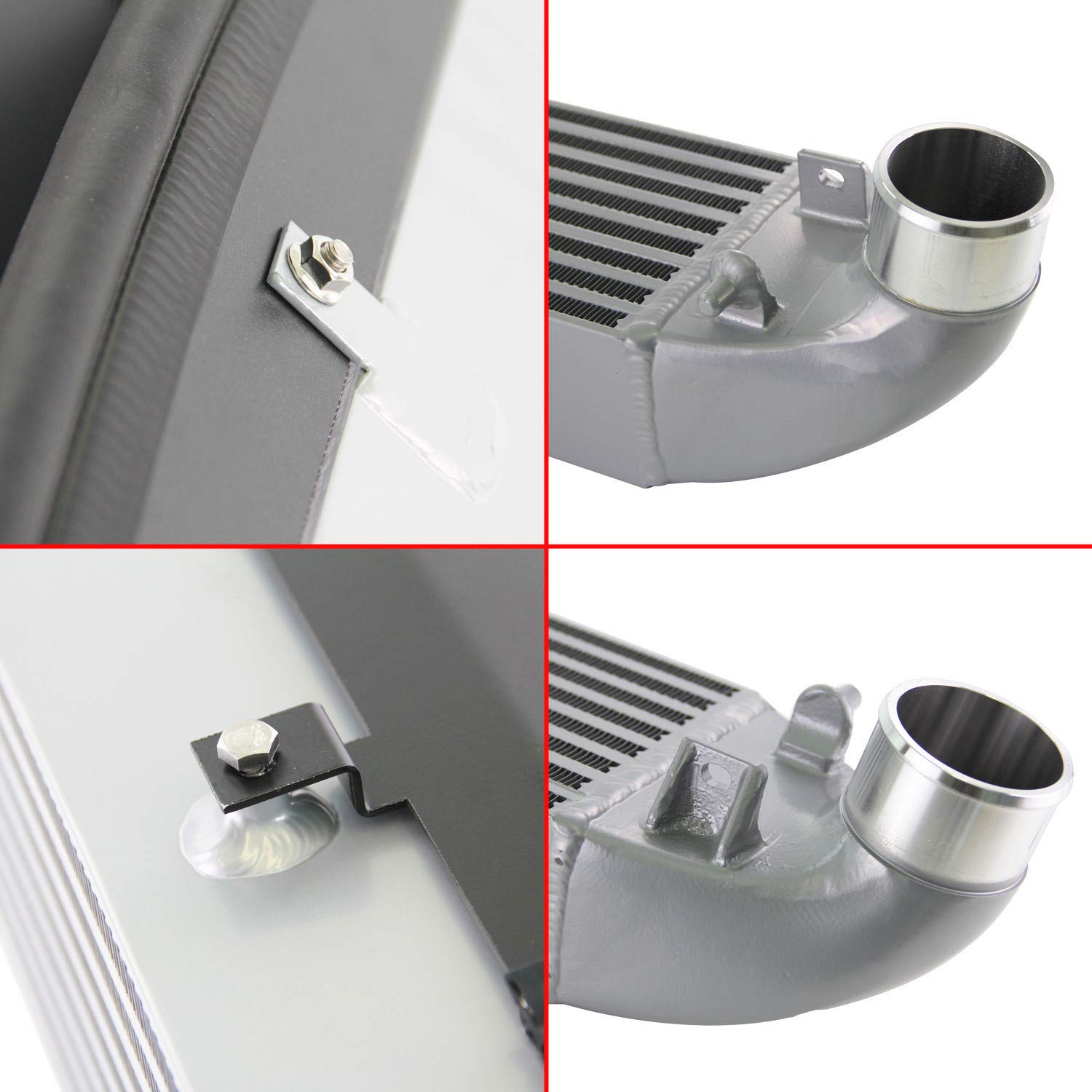 High Performance Front Mount Intercooler For Ford Fiesta ST (2014-2017) - Silver, Direct Fit Upgrade - View #2