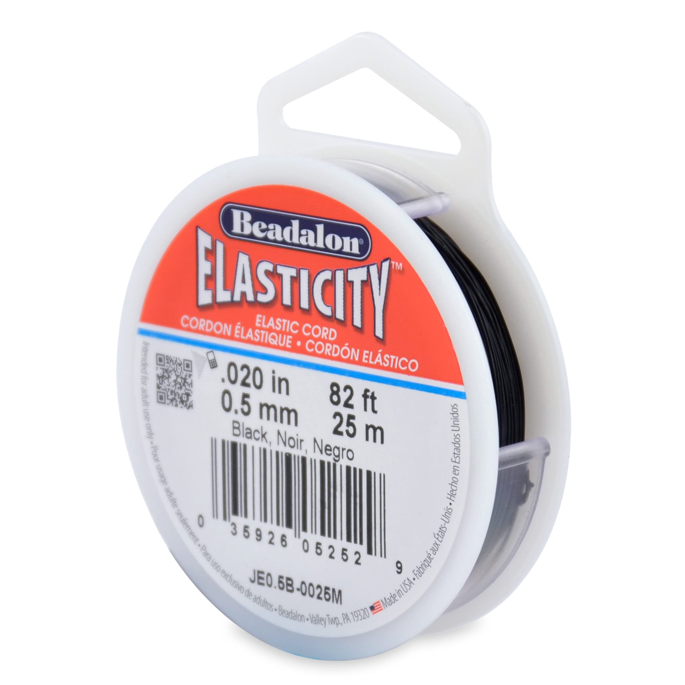 Beadalon 0.5 mm 100 m Elasticity, Black — image 1