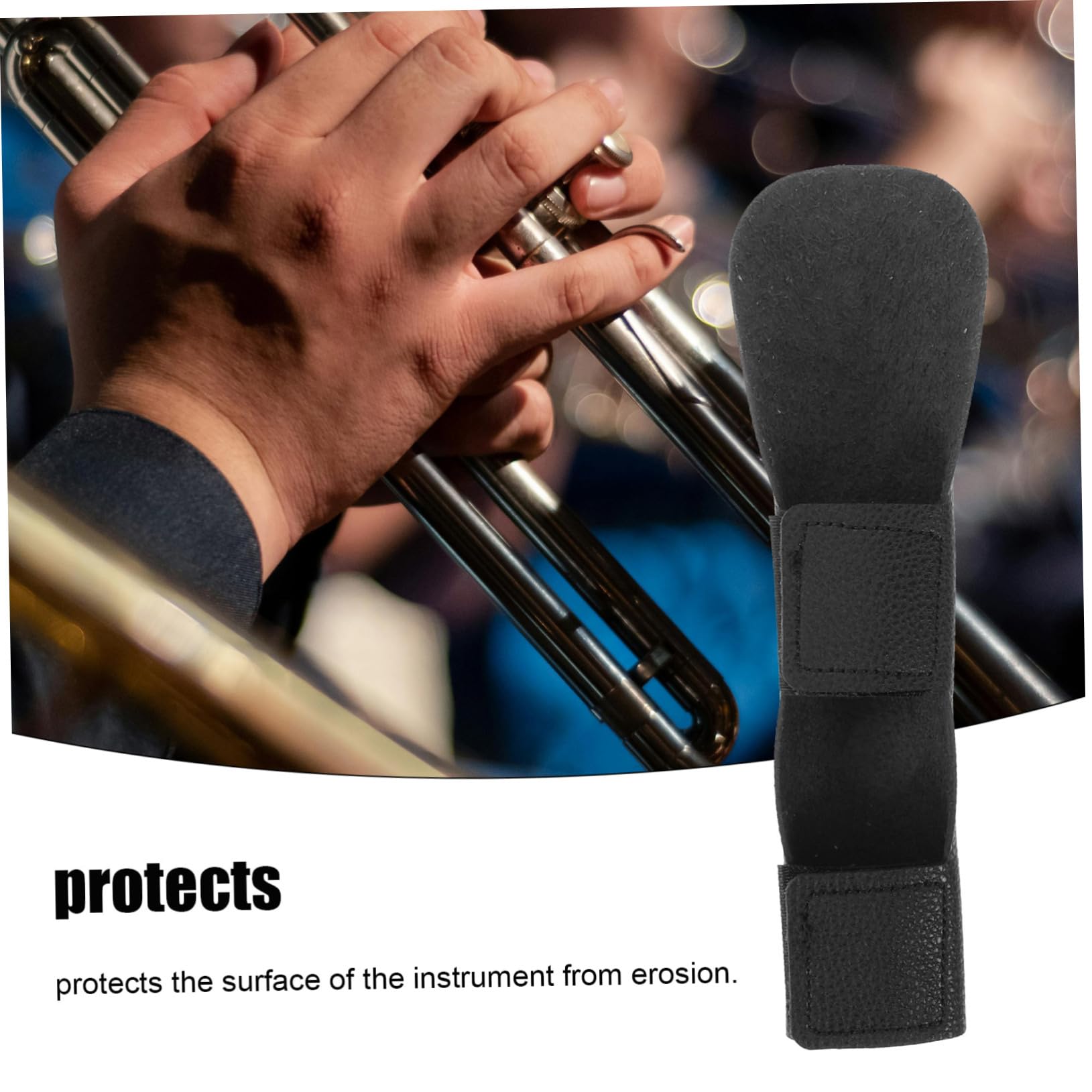 Abaodam Neck Protector for Trombone Handguard Pad Music Instrument Protector Super Fiber for Longevity Comfortable