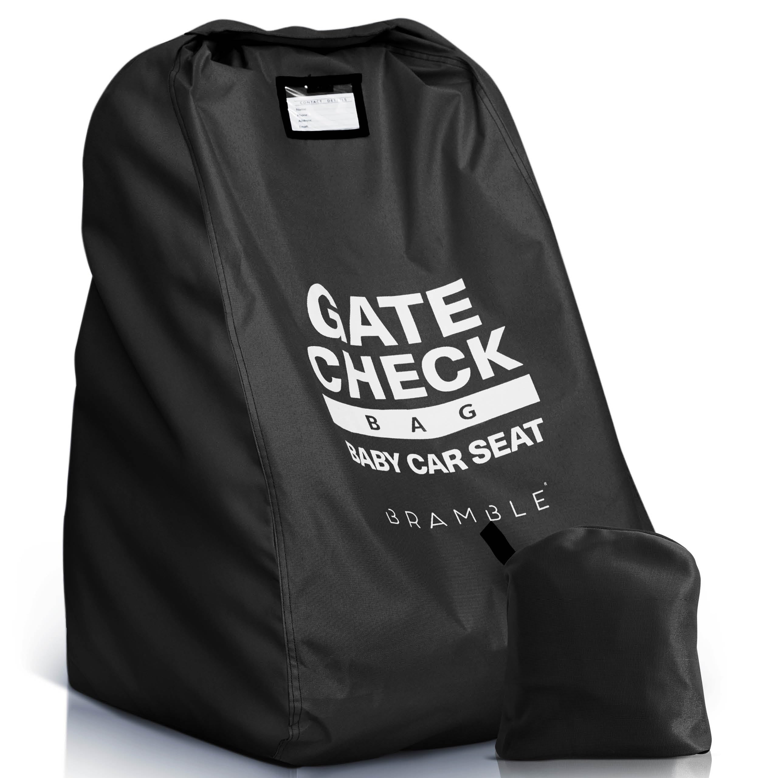 Bramble – Reisetasche für Autositze zum Einchecken am Flugzeuggate – Autositzbezug für Reisen am Flughafen – Wasserabweisende, schützende Transporttasche (Schwarz)