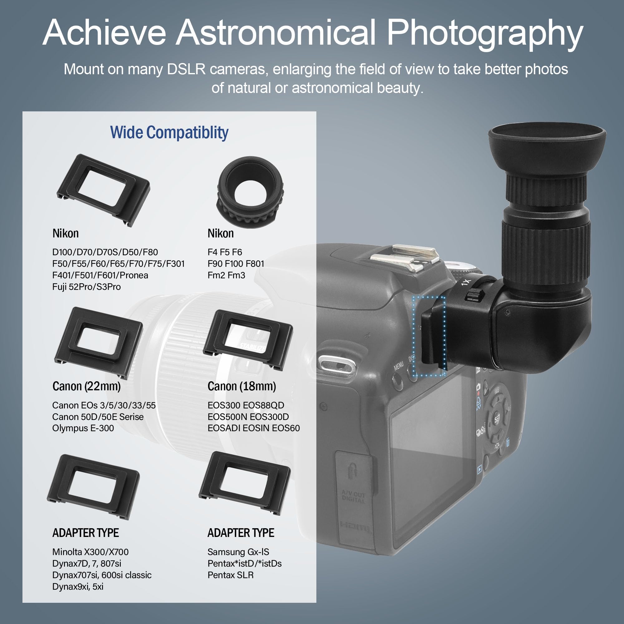 Amazon.com : Astromania 1X/2.5X Magnification Right Angle