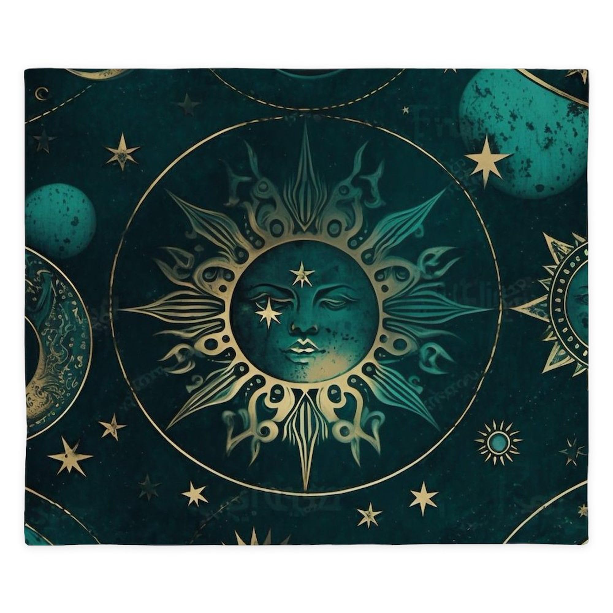 CafePress Celestial Moon Apparel and Home Décor King Duvet Cover, Printed Comforter Cover, Unique Bedding