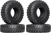 Vista 10 de Hobbypark Neumáticos de Goma Blanda SCX24 1.0 Rock Crawler para 1/18 TRX4M Axial SCX24 Gladiator Bronco C10 JLU Deadbolt B17 Betty 1/18 1/24 RC