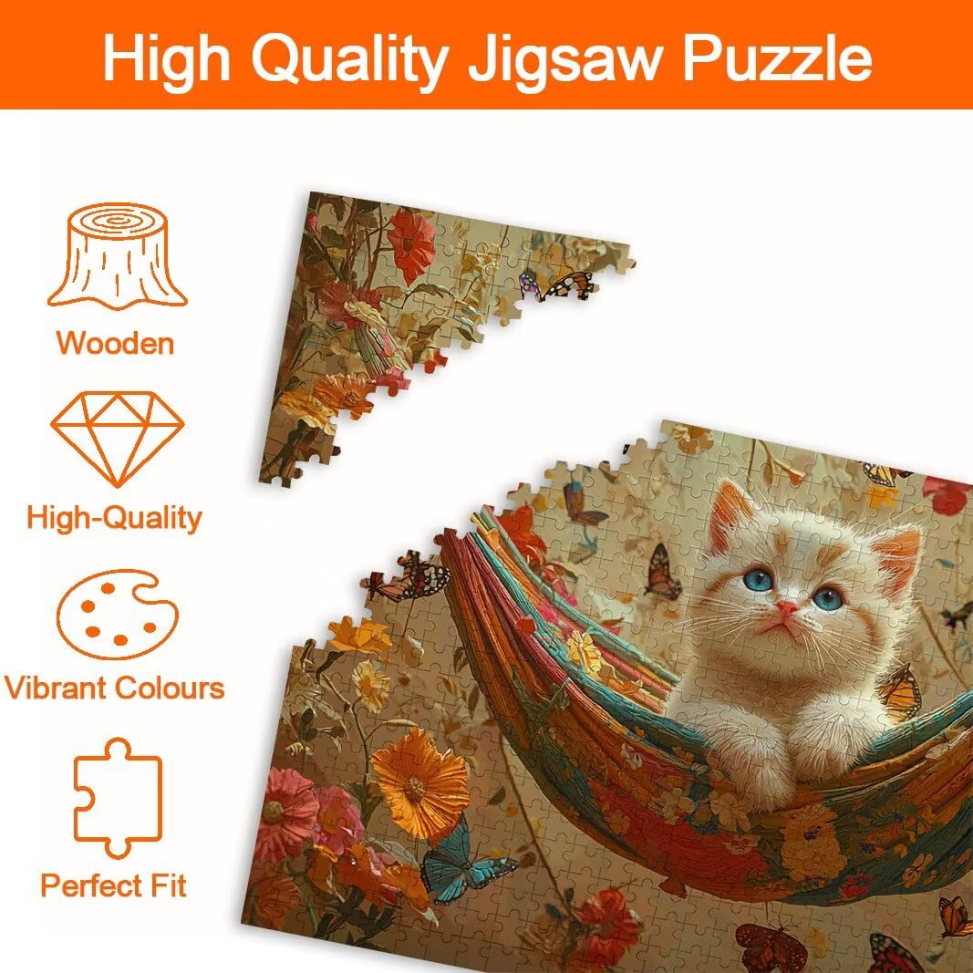 Puzzle 5000 elementów, puzzle dla kotów, rozmiar: 157 x 106 cm, prezent dla