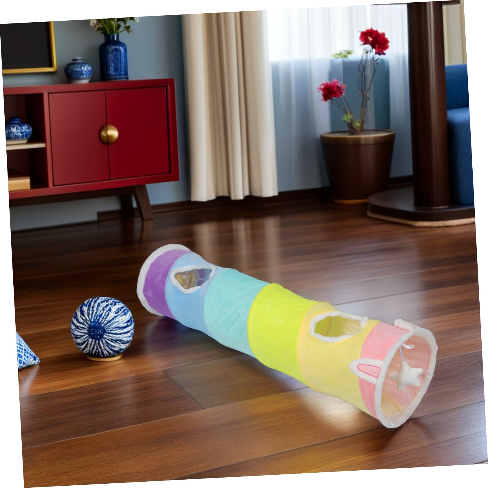 YARNOW Cat Tunnel Juguete De Persecución De Gatos Juguete Interactivo para Gatos