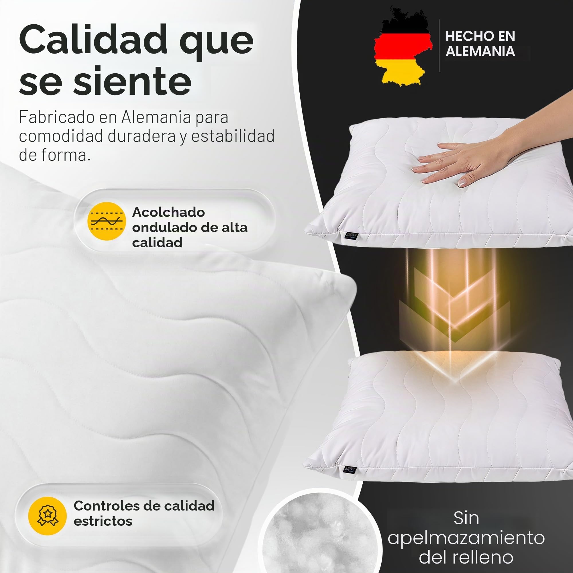 LILENO HOME Juego de 6 rellenos de cojines de 45 x 45 cm, cojín interior acolchado de 45 x 45 cm, para alérgicos, funda de microfibra como cojín de sofá, decoración y cojín de sillón, lavable a 40 °C