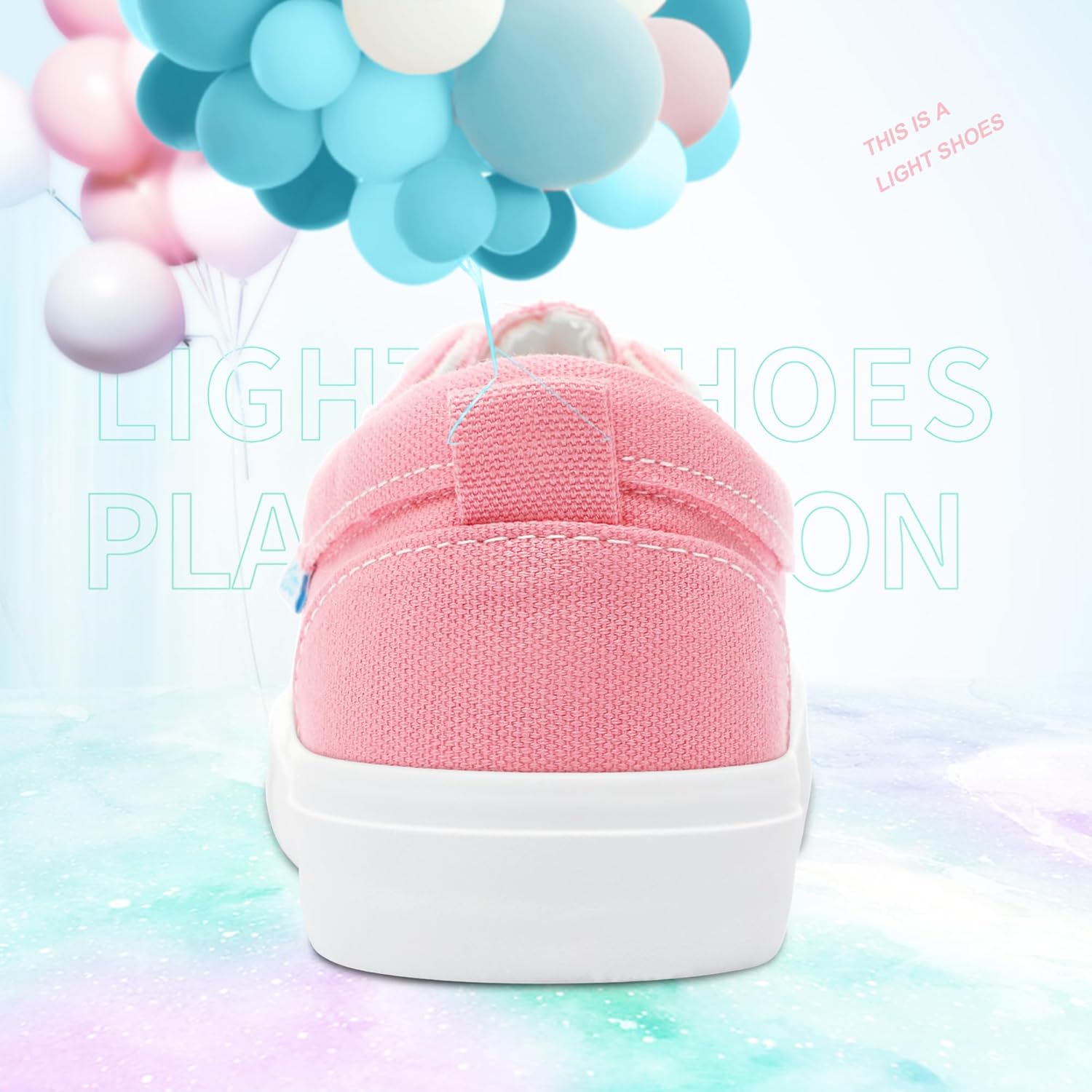 Obtaom Women's White Play Fashion Sneakers Cute Lace up Canvas Shoes Low Top Washed Canvas Flat for Lady - Image 5