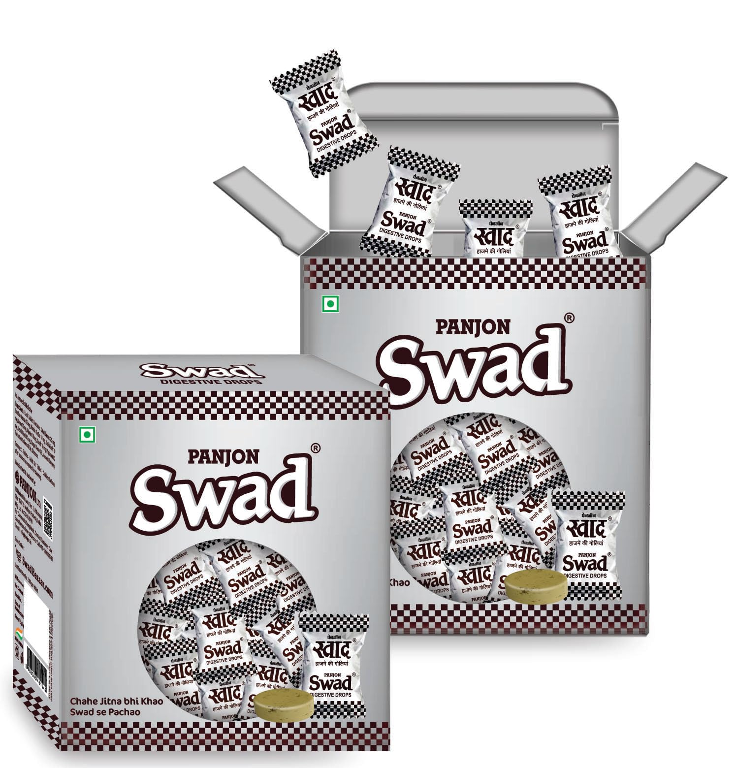 Swad Candy Gift Box, Original Swad Toffee (Celebration Chocolate) Boosts Digestive Immunity,(125 pc x 2 Gift Boxes) (B08L3PQ6R5) Amazon Price History, Amazon Price Tracker