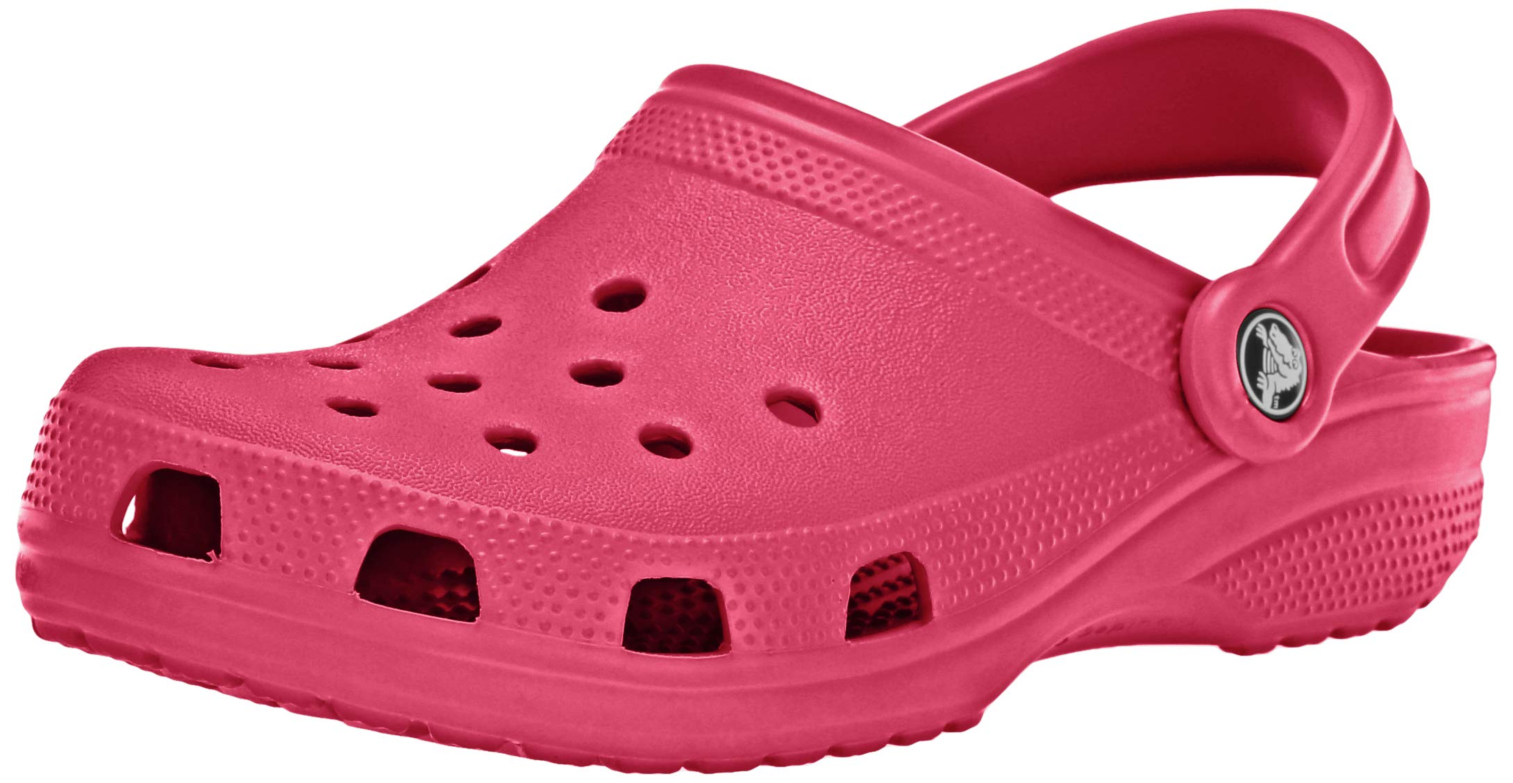 Crocs Men's and Women's Classic Clog, Pomegranate, 10 Women/8 Men