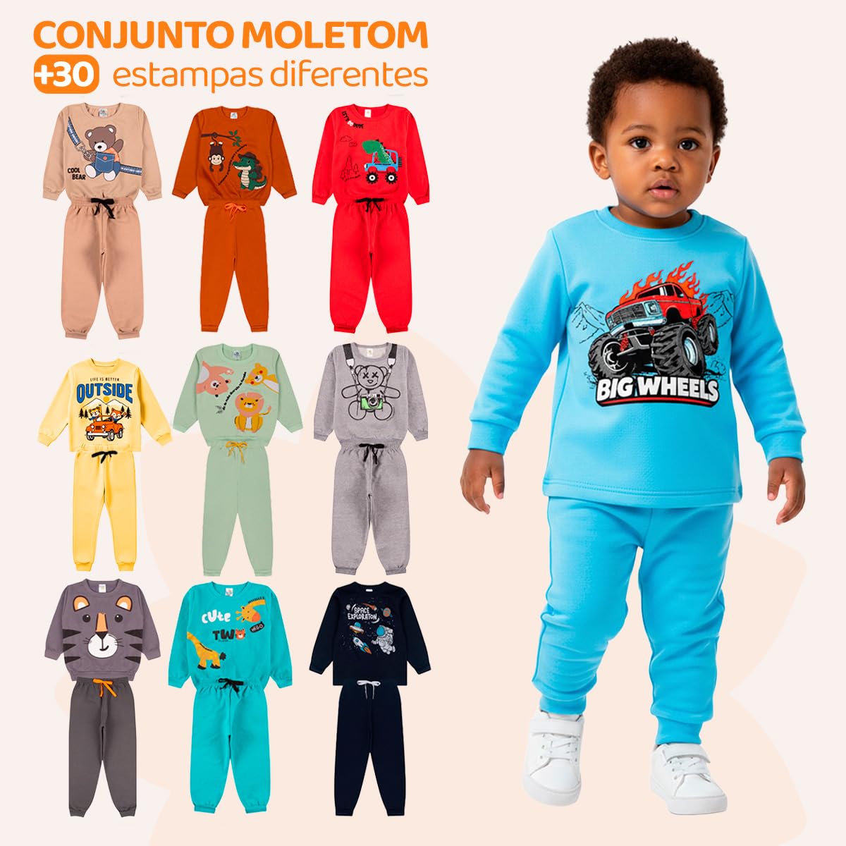 Kit Sortido 4 Peças Moletom Peluciado Menino Bebê Inverno – 2 Conjuntos Moletom Masculino Infantil Flanelado para Frio em promoção! Veja a oferta e mais achadinhos de Meninos 2 Hoje é o melhor dia para comprar Kit Sortido 4 Peças Moletom Peluciado Menino Bebê Inverno – 2 Conjuntos Moletom Masculino Infantil Flanelado para Frio com aquele preço maroto! Promoção! Aproveite a oferta! 2