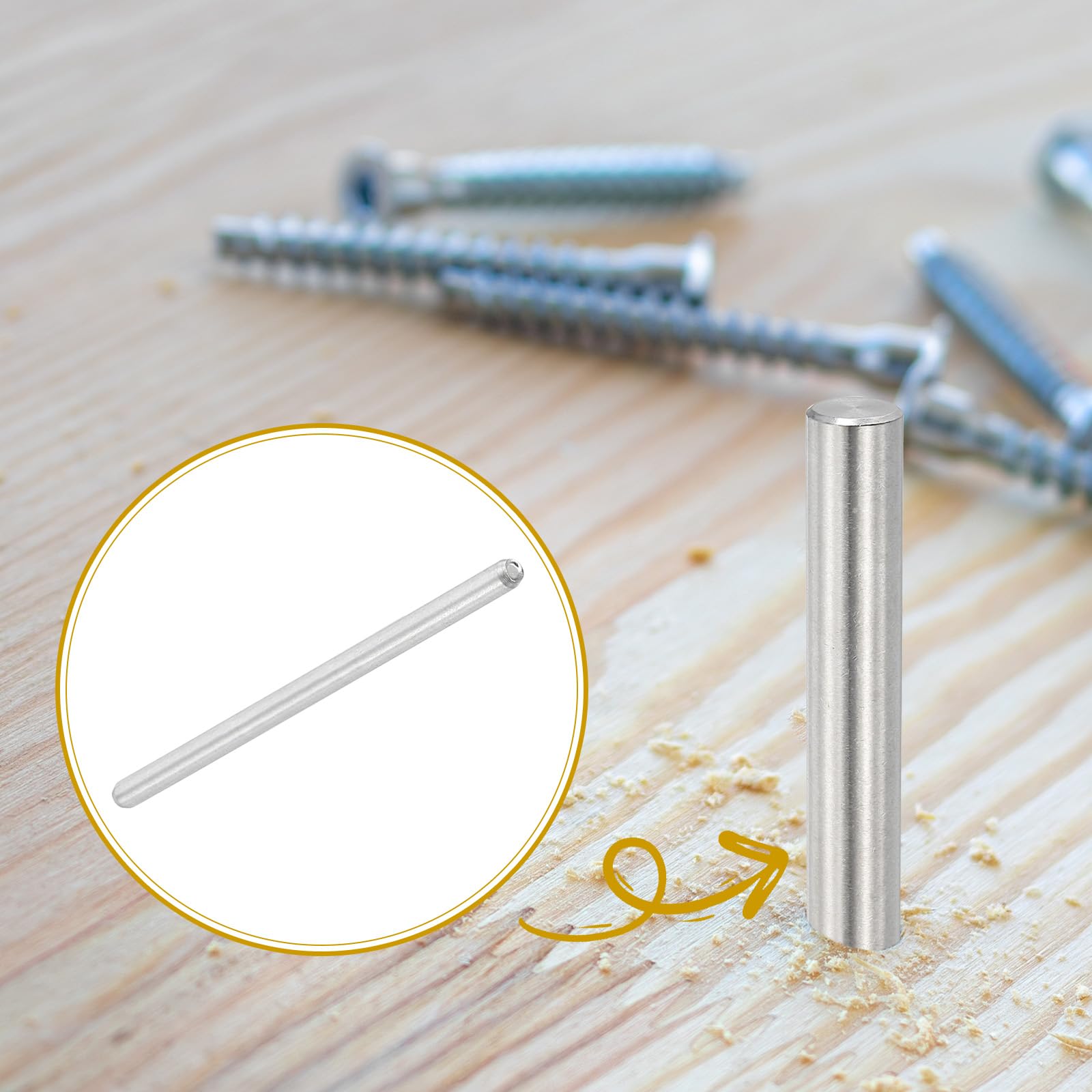 PATIKIL 2mm x 40mm Dowel Pin Stainless Steel - Image 4