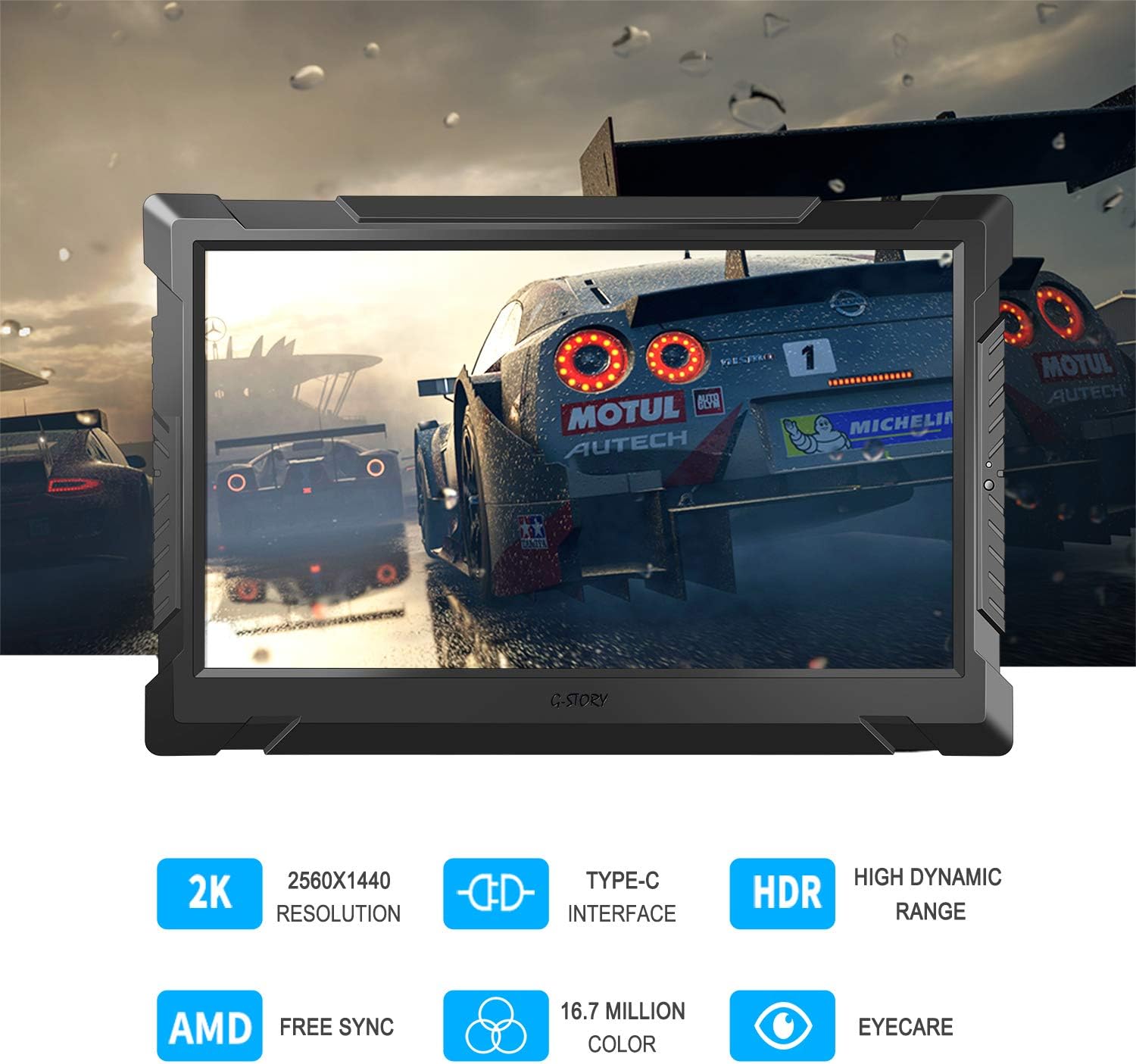 Buy G Story 13 3 Portable Monitor 2k 1440p Portable Gaming Monitor Ips Screen With Hdmi Usb C Hdr Travel Monitor With For Laptop Ns Xbox Ps4 Ps5 Phone With Smart Cover Vesa Buy G Story 13 3 Portable Monitor 2k 1440p Portable Gaming Monitor Ips Screen With Hdmi Usb C Hdr Travel Monitor With For Laptop Ns Xbox Ps4 Ps5 Phone With Smart Cover Vesa