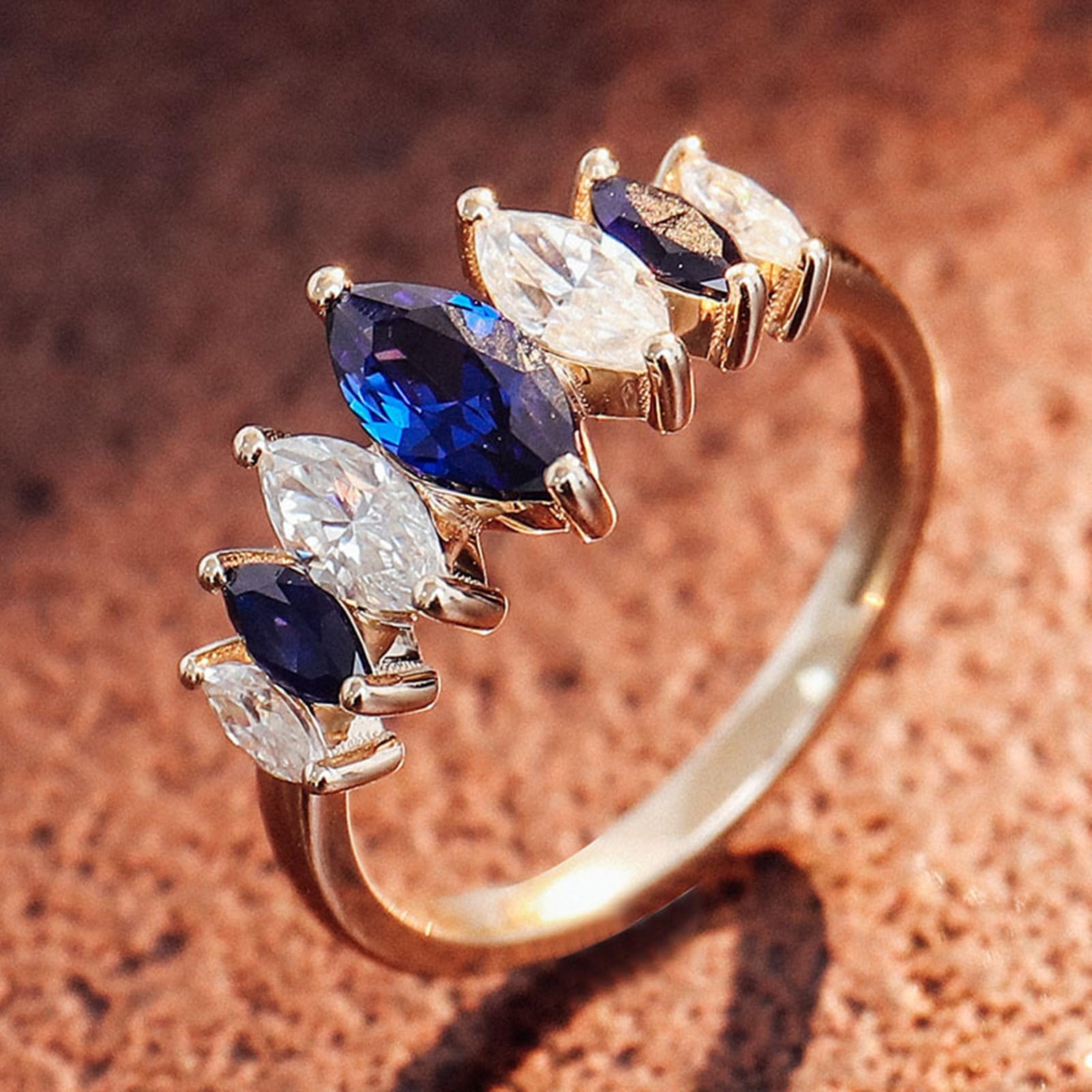 Juego de anillos de compromiso, anillo de promesa para mujer, regalo único