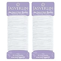 Vista 15 de Ligas finas para el cabello, pequeñas bandas elásticas de goma para textura fina y media, soportes para cola de caballo de larga duración