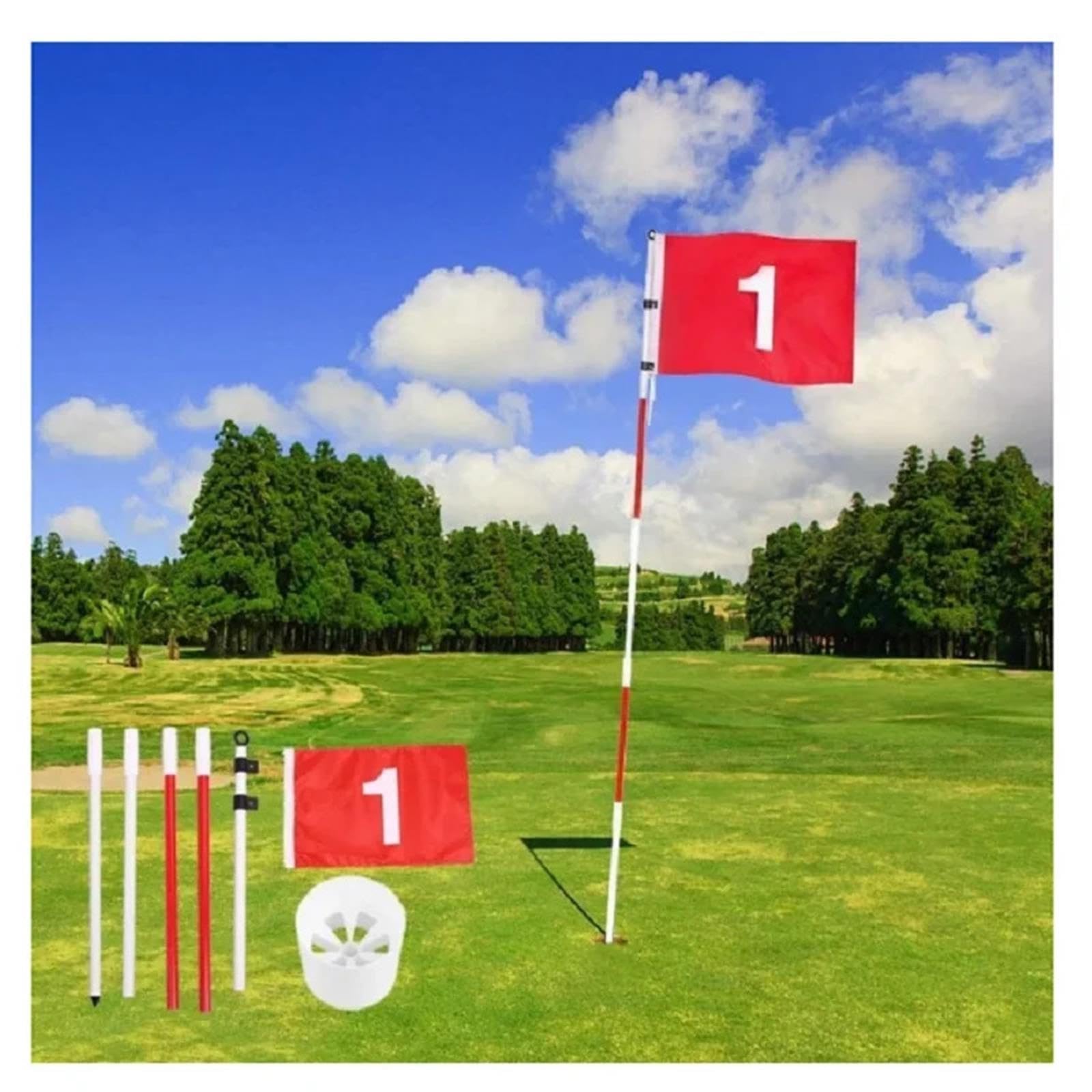 Golf Ansteckflaggen Golf Flagsticks Flags Hole Pole Cup Set