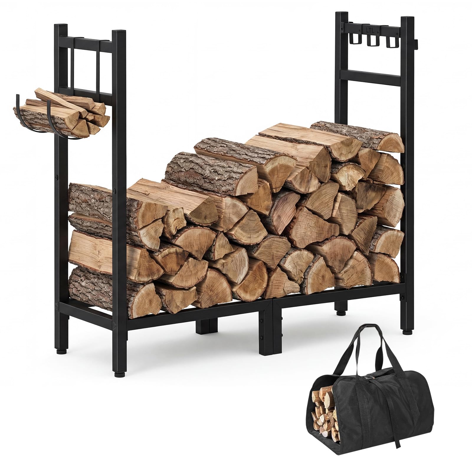 Garvee Heavy Duty Firewood Rack 2.7ft Log Store