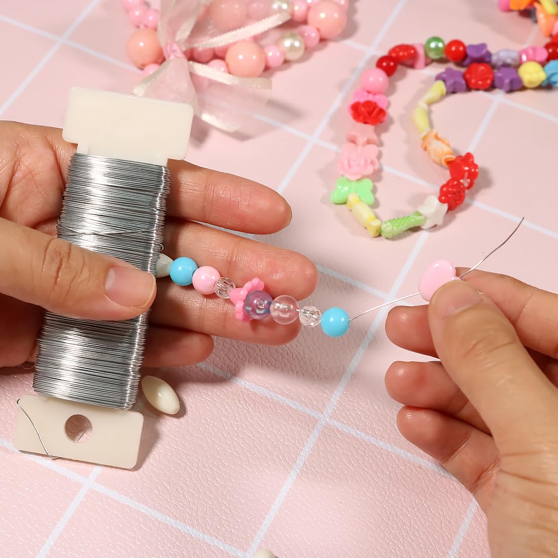 Fil De Fer Souple Argenté 0,3 Mm - 3 Rouleaux De 50 M - Pour Bijoux, Fleurs, DIY - Galvanisé, Flexible