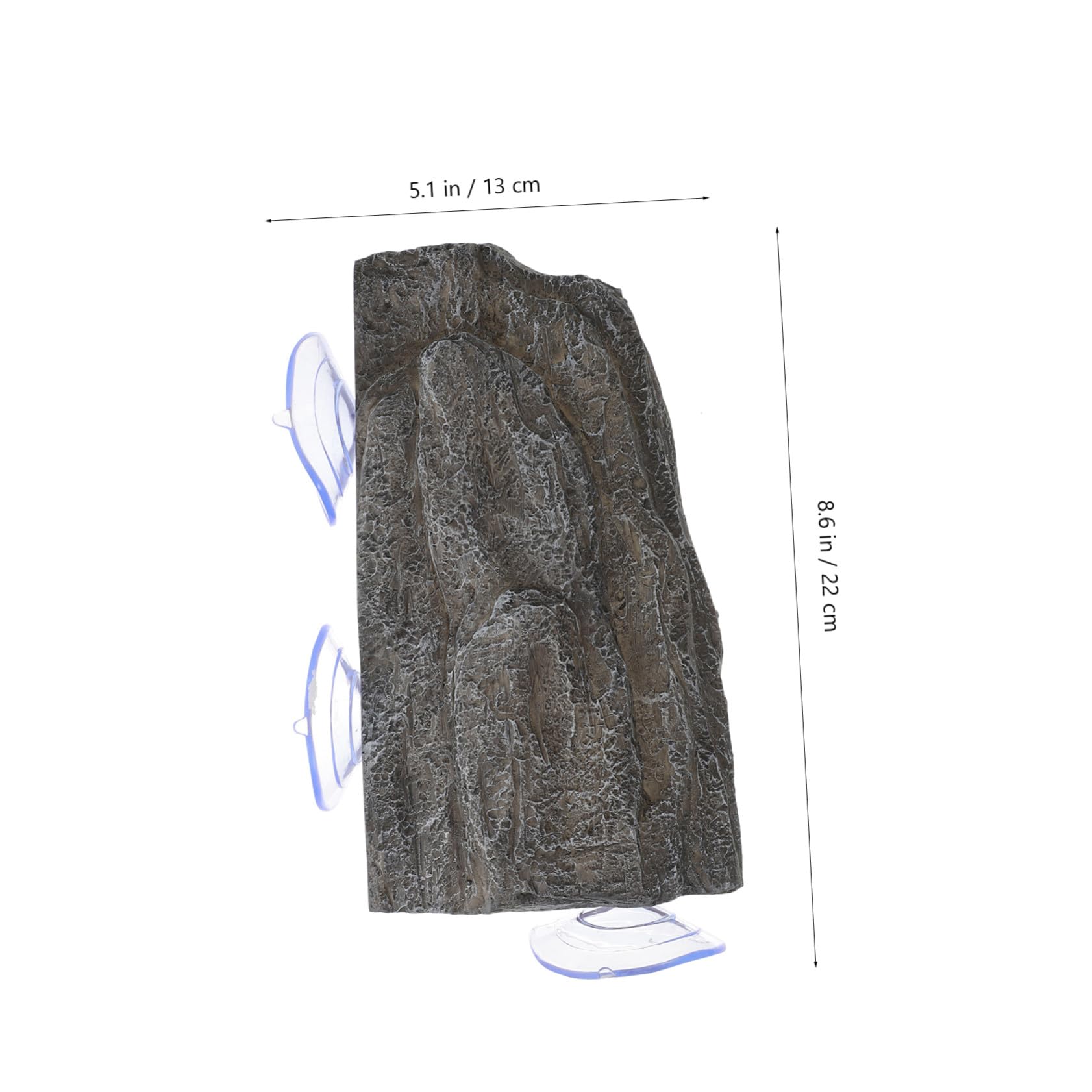 Schildkrötenplattform Sonnenplatz mit Starkem Saugnapf Steinoptik Aquarium Dekoration für Terrarium Kleine Reptilien