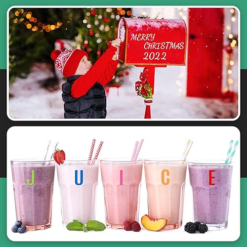 Miniatura 5 de Kit de 24 hojas de letras de vinilo autoadhesivas, números de buzón, calcomanías impermeables para números de dirección, números de dirección,