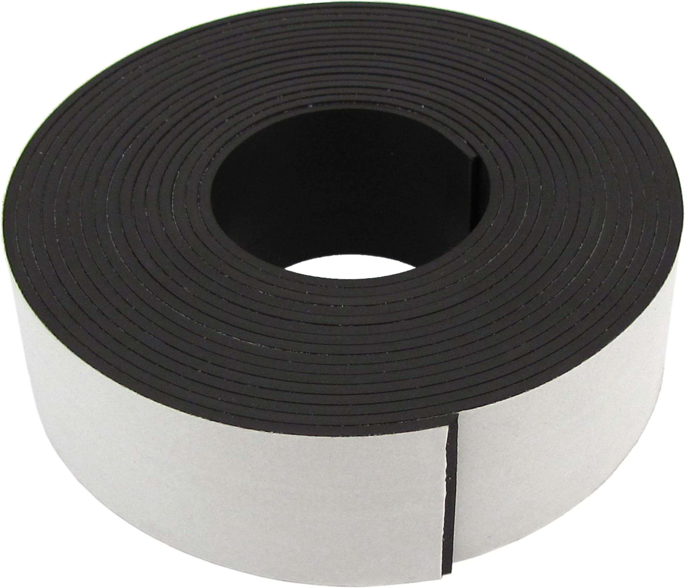 Master Magnetics Flexible Magnetic Strip with Adhesive Back - 0.06" Thick, 1" Wide, 10 Feet Long, 1 Roll, 07019