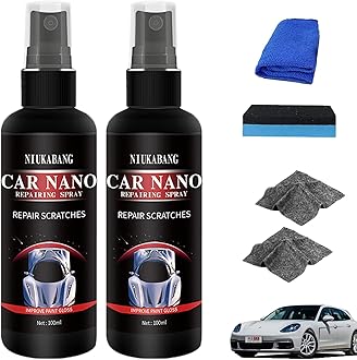 Car Scratch Repair Nano Spray, Car Nano Repairing Spray, Polishing Nano Coating Agent, Fast Repairing Scratch Spray - Scratch Removal For All Car Body (100ml-2Pcs)