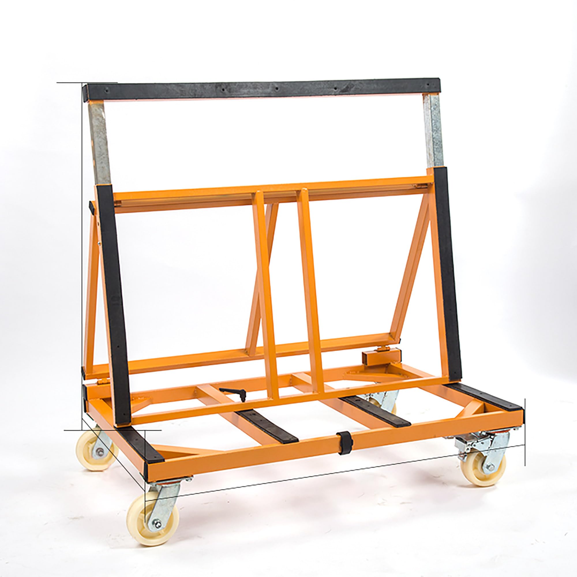 大型スチール台車 折りたたみ ブレーキ付き 500kg