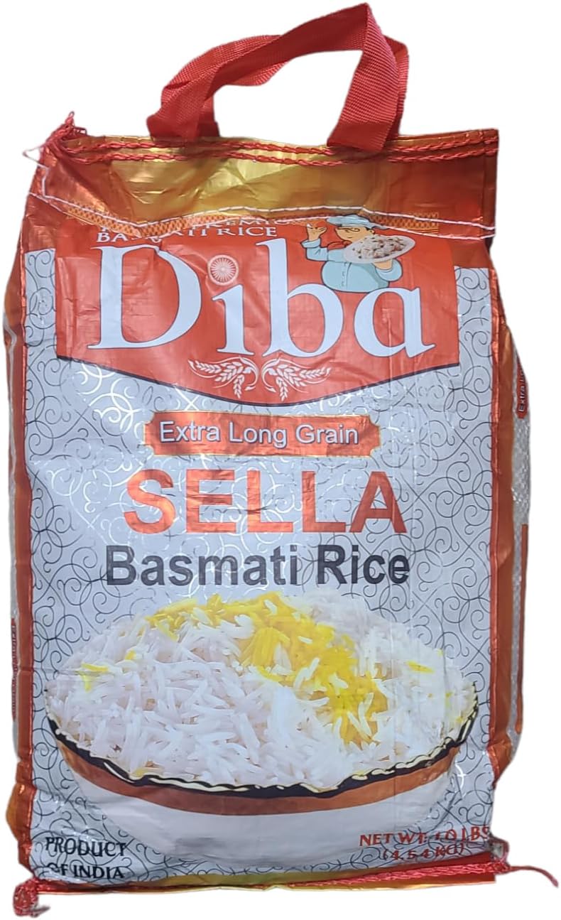 DIBA Premium extra long grain sella basmati rice from India