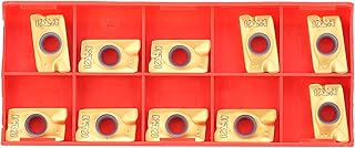 10Pcs Cemented Carbide Milling Insert, PVD Coating APMT1604 PDER DP5320 Hardware Supplies with Good Toughness