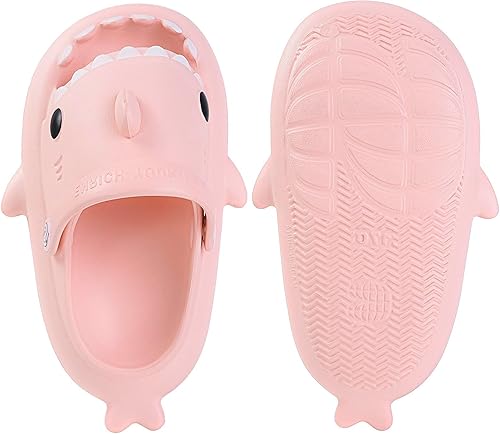 Miniatura 3 de KVbabby Sandalias de tiburón para niños y niñas, pantuflas de ducha con forma de nube, bonitas sandalias de punta abierta con dibujos animados,